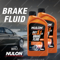 2 x Nulon Full Synthetic DOT 5.1 LV Brake Fluid 500ml Low-Viscosity 602728739