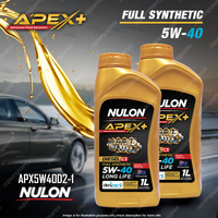 2 x Nulon Full SYN APEX+ 5W-40 Long Life Diesel Engine Oil 1L APX5W40D2-1