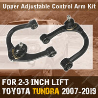 Upper Adjustable Camber Control Arm Kit Lift Up 3" for Toyota Tundra 2007 - 2019