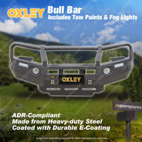 OXLEY Bull Bar Includes Tow Points & Fog Lights for Toyota Hilux 2020-On