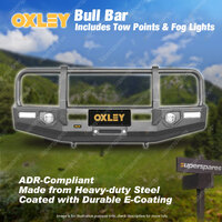OXLEY Bull Bar with Tow Point & Fog Light for Toyota Landcruiser 79 Series 17-On
