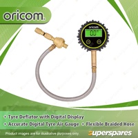 Oricom Tyre Deflator - with Digital Display & Flexible Braided Hose TDD01