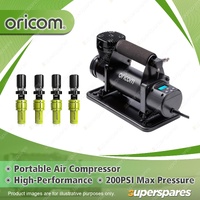 Oricom Portable Air Compressor Kit - with ATD01 Tyre Deflators AIR20KIT