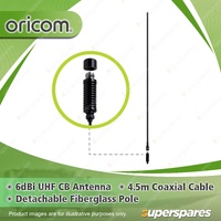 Oricom 6dBi Ultra High Frequency CB Antenna - with Fibreglass Pole ANU410