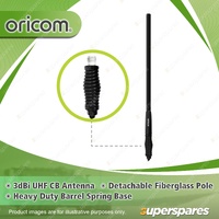 Oricom 3dBi 665mm UHF CB Antenna - with Detachable Fiberglass Pole ANU856