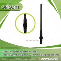 Oricom 3dBi 66cm UHF CB Fibreglass Radome Antenna - with HD Spring Base ANU930