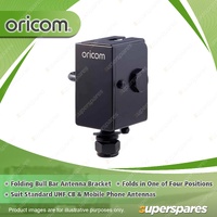 Oricom Folding Bull Bar Antenna Mounting Bracket - for STD Antenna Black BR600BK