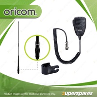 Oricom UHF CB Antenna & Mounting Bracket & Mic - ANU220 & BR200BK & MIC100
