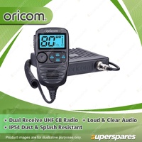 Oricom Premium Dual Receive UHF CB Radio - with Heavy Duty Microphone DTX4200X