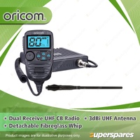 Oricom Premium UHF CB Radio Pack - with Antenna & Fibreglass Whip DTX4200X4PK