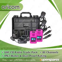 Oricom 5 Watt Handheld UHF CB Radio Trade Pack - Twin Pink Radios DTXTP600PNK