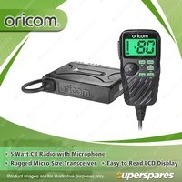 Oricom 5 Watt UHF CB Radio - with Controller Speaker Microphone UHF390