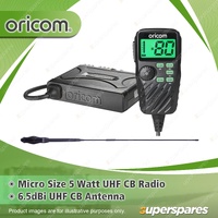 Oricom Micro Size 5 Watt UHF CB Radio - with Microphone & Antenna UHF390GP