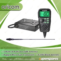 Oricom 5 Watt CB Radio - with Controller Speaker Microphone & Antenna UHF390TP