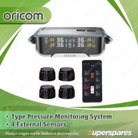 Oricom Tyre Pressure Monitoring System - Include 4 External Sensors TPMS10-4E