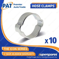 PAT ICON Series Double Ear Clamps - Zinc Plated Size 5-7mm Pack of 10