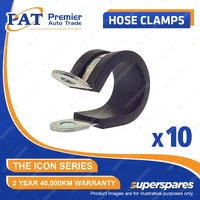 PAT ICON Series Rubber Lined Stainless P Clamp - Size 10mm Pack of 10