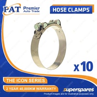 PAT ICON Series Hose Clamps - T Bolt Part Stainless 17-19mm Pack of 10