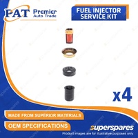4 Pcs PAT Fuel Injector Service Kit for Nissan EXA N13 1.8L CA18DE 1988-1991