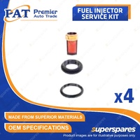 4 Pcs PAT Fuel Injector Service Kit for Kia Sportage JA FE I4 16V DOHC 1996-1999