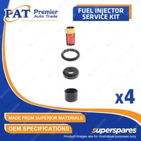 4 Pcs Fuel Injector Service Kit for Toyota Hiace TRH200 Toyoace Regius Ace Dyna