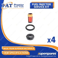 4 Pcs PAT Fuel Injector Service Kit for Toyota Sparky Succeed Vitz Voltz Will