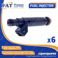 6 Pcs Fuel Injectors Motor for Toyota Landcruiser FZJ105 FZJ75 FZJ78 FZJ79 668cc