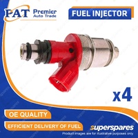 4 Pcs PAT Fuel Injectors for Holden Rodeo TF 2.6L 4ZE1 I4 8V SOHC 1988-1998