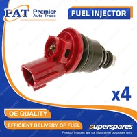 4 Pcs PAT Fuel Injectors for Nissan 200SX Silvia S15 Avenir W10 Bluebird U13 U14