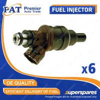 6 Pcs PAT Fuel Injectors for Toyota 4Runner RN VZN Hilux VZN 3.0L 1988-1995