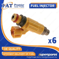 6 Pcs PAT Fuel Injectors for Mitsubishi Diamante Magna Verada KJ KL KE KF KH KW