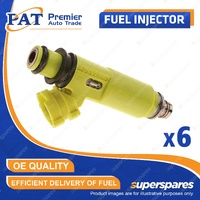 6 Pcs Fuel Injectors for Toyota Aristo Chaser Cresta Crown Soarer Supra Mark II
