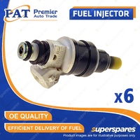 6 Pcs PAT Fuel Injectors for Hyundai Sonata EF 3.0L G6AT 1989-04/1998