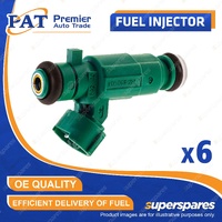 6 Pcs PAT Fuel Injectors for Hyundai Tiburon GK Trajet FO Tucson JN 2.7L G6BA