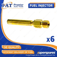 6 Pcs PAT Fuel Injectors for Benz 190 W201 260 280 300 W116 W123 W124 W126 76-93