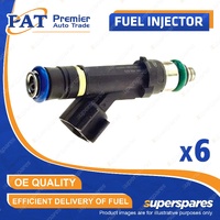 6 Pcs PAT Fuel Injectors for Holden Berlina Commodore LE VG VP VR VN 3.8L LG2