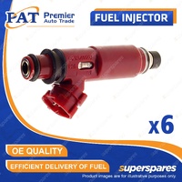 6 Pcs PAT Fuel Injectors for Mitsubishi Pajero NM NP Triton GL ML 3.5L 6G74 V6