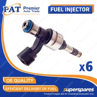 6 Pcs PAT Fuel Injectors for Holden Commodore VE Statesman WM Captiva 3.0L LF1