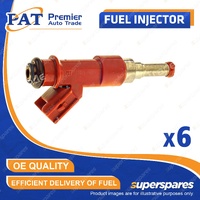 6 Pcs PAT Fuel Injectors for Lexus RX350 GSU35 3.5L 2GR-FE 02/2006-01/2009