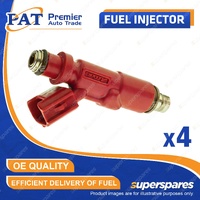 4 Pcs PAT Fuel Injectors for Daihatsu Sirion M101 Terios J102 YRV M201 1.3L