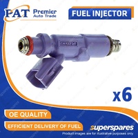 6 Pcs PAT Fuel Injectors for Toyota Altezza GXE15 2.0L 1G-FE 12/2001-07/2005