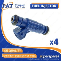 4 Pcs PAT Fuel Injectors for Audi A4 B6 1.8L Turbo AVJ AMB BFB 12/2000-12/2004