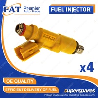 4 Pcs PAT Fuel Injectors for Toyota Celica ZZT231 1.8L 2ZZ-GE 08/1999-09/2005