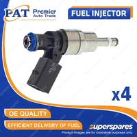 4 Pcs PAT Fuel Injectors for Volkswagen Golf GTI 35 MK6 MK5 Scirocco R 1S 2.0L