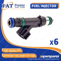 6 Pcs PAT Fuel Injectors for Chrysler Grand Voyager 3.8L EGL 2007-2011
