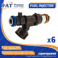 6 Pcs PAT Fuel Injectors for Nissan Navara D40M Pathfinder R51M 4.0L VQ40DE