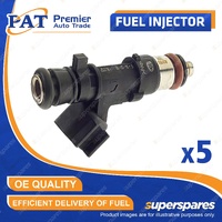 5 Pcs PAT Fuel Injectors for Ford Focus Mondeo XR5 Kuga TE 2.5L Turbo 2007-2023