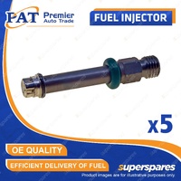 5 Pcs PAT Fuel Injectors for Audi 100 200 C3 2.2L 2.3L KU KG MC 1984-1986