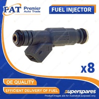 8 Pcs PAT Fuel Injectors for BMW 535i 540i E39 735i 735iL E38 740i 740iL X5 E53