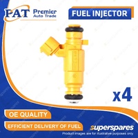 4 Pcs PAT Fuel Injectors for Hyundai Accent RB i20 PB i30 FD Venue QX 1.4L 1.6L